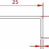 Профиль Juliano Tile Trim SU25-1S-10H полированный (2700mm)#3