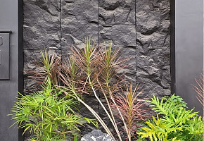Панель декоративная HLR6012-04 ROCK камень Volcanic grey  - Фото интерьеров №11